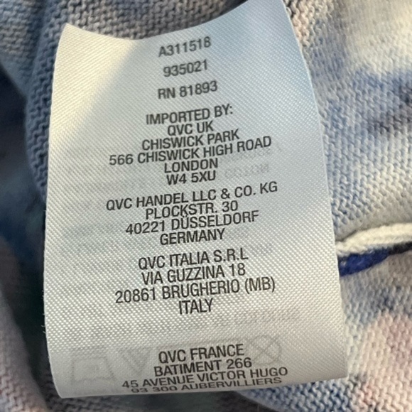 Isaac Mizrahi Button Front Floral Print Bell Sleeve Floral Cardigan Navy 2X - Picture 9 of 11